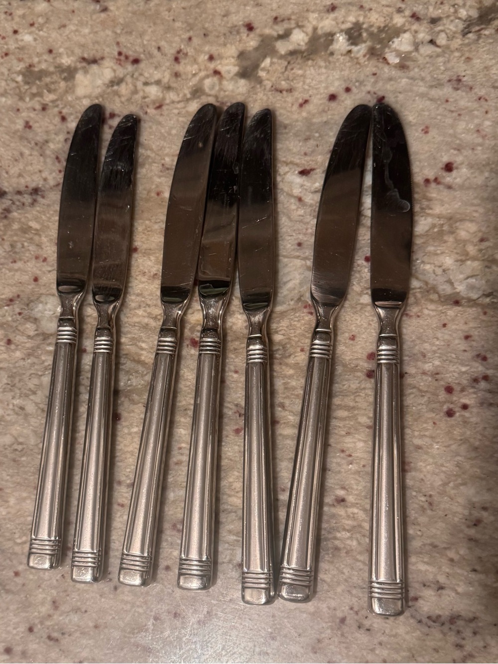ZWILLING J.A. Henckels Silver Ribbed-Handle Dinner Knife Set - 7 Pieces